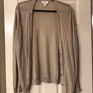 Ann Taylor LOFT XL women’s 5 button sweater (tan)